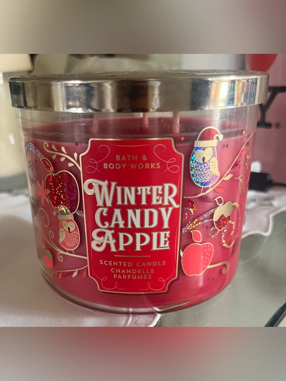 Bath & Body Works Winter Candy Apple Scented Candle